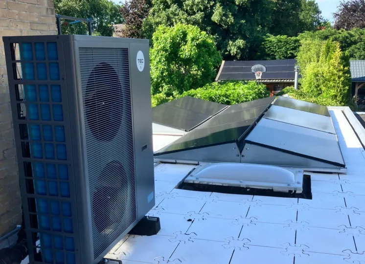 Zonnepanelen en warmtepomp