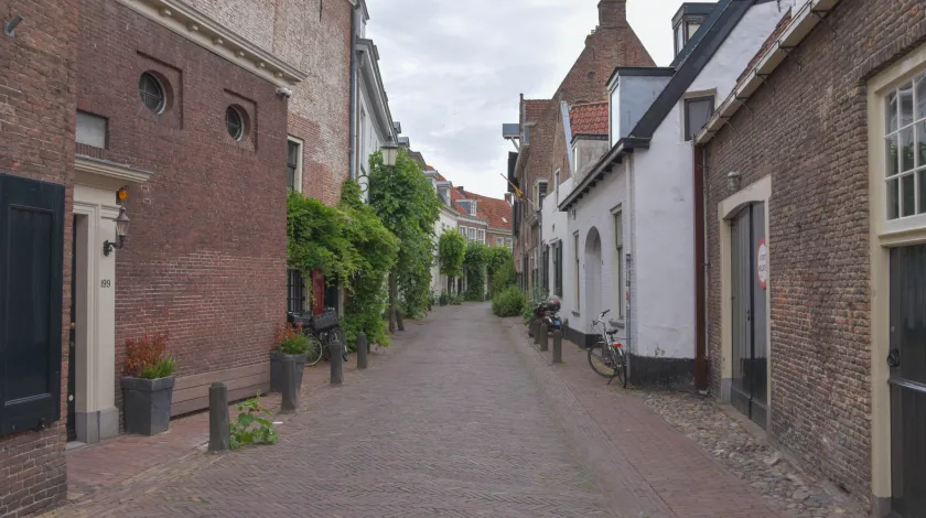 Monumentale straat in Amersfoort